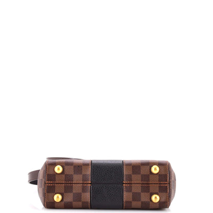 Louis Vuitton Bond Street Handbag Damier With Leather Bb