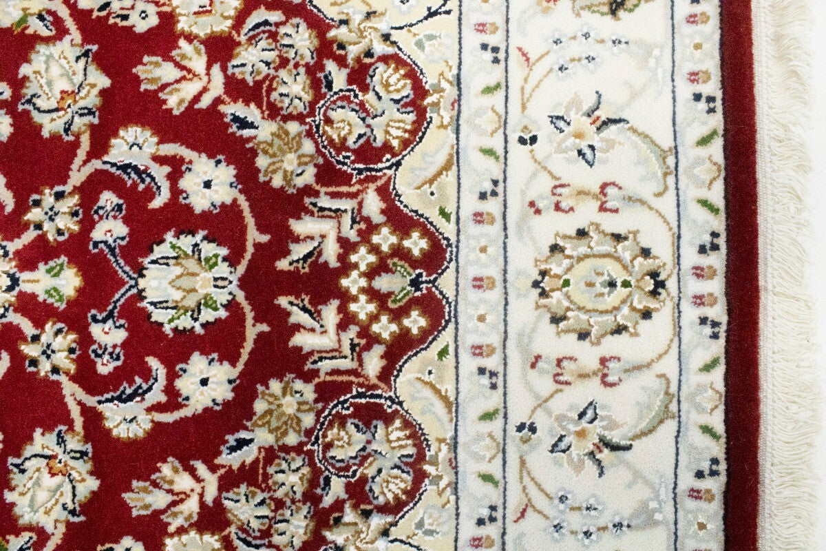 4X6 Ft Handmade Indo-Nain Oriental Rug Classic