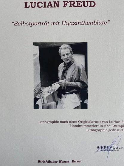 Lucian Freud Lithograph Coa Signature And Stamp