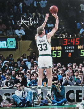 Larry Bird Hof Signed/Auto 16X20 Photo Boston
