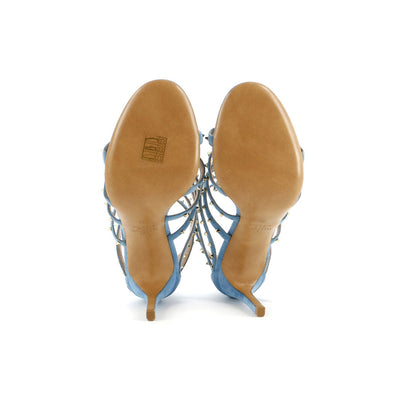 Valentino Garavani Women'S Lovestud Caged Heeled Sandals Suede
