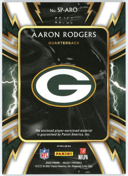 Aaron Rodgers 2021 Panini Select Prizm Jersey