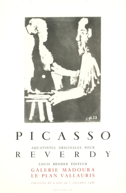 Pablo Picasso Reverdy " Lithograph Cubism Black & White Paris