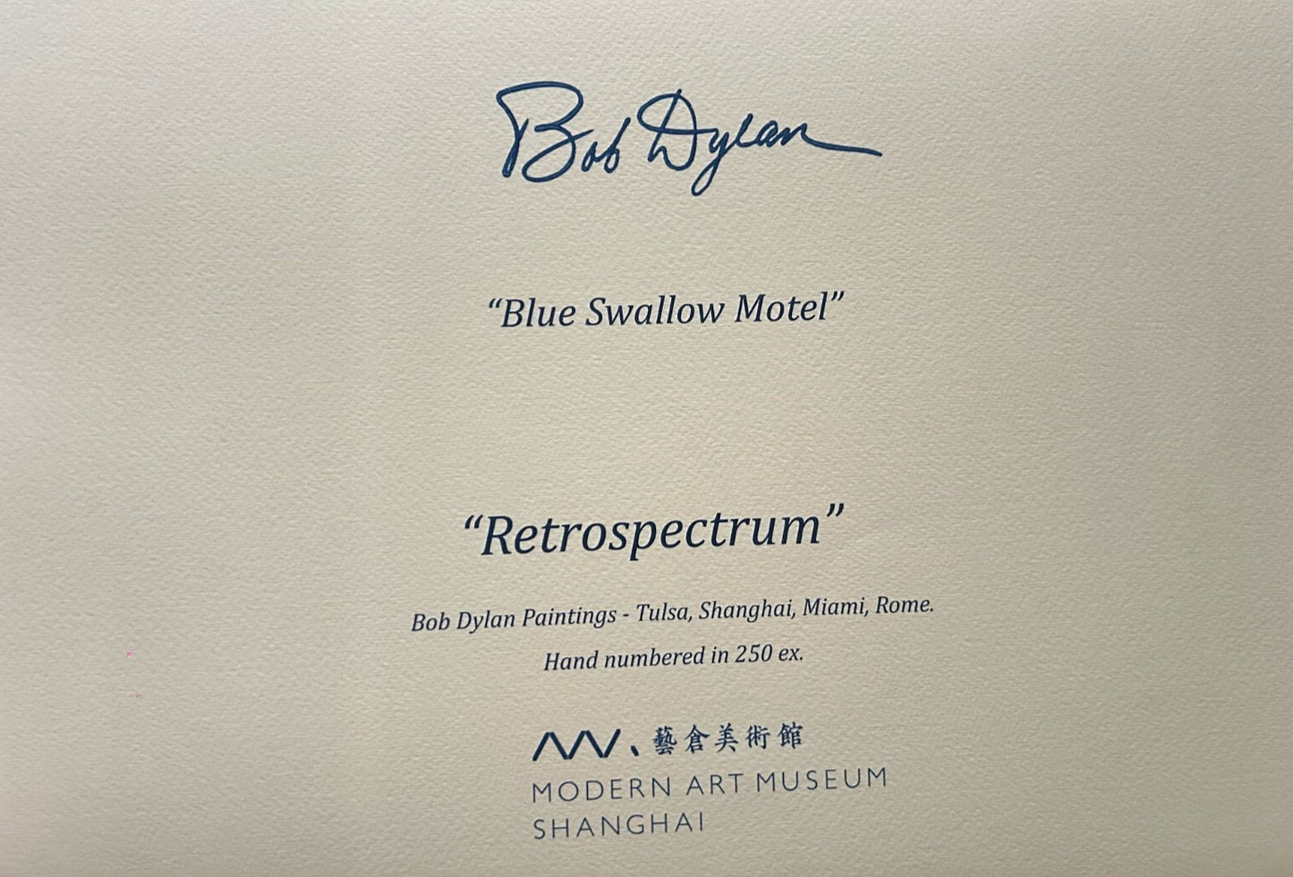 Bob Dylan Lithograph Coa Signed Op Numbered By Hand Limited 250Ex