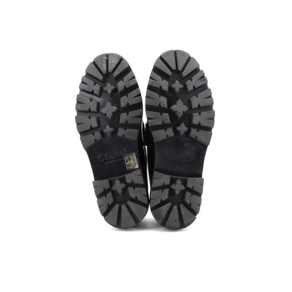 Celine Women'S Triomphe Chain Margaret Loafers Leather