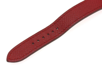 Hermes H Watch Hh1.201 Gp Red Dial Quartz