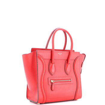 Celine Luggage Bag Grainy Leather Micro