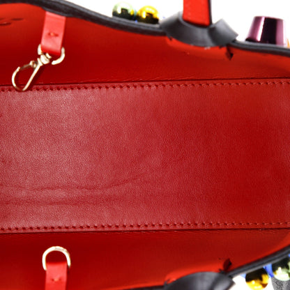 Christian Louboutin Cabata East West Tote Embellished Leather Mini