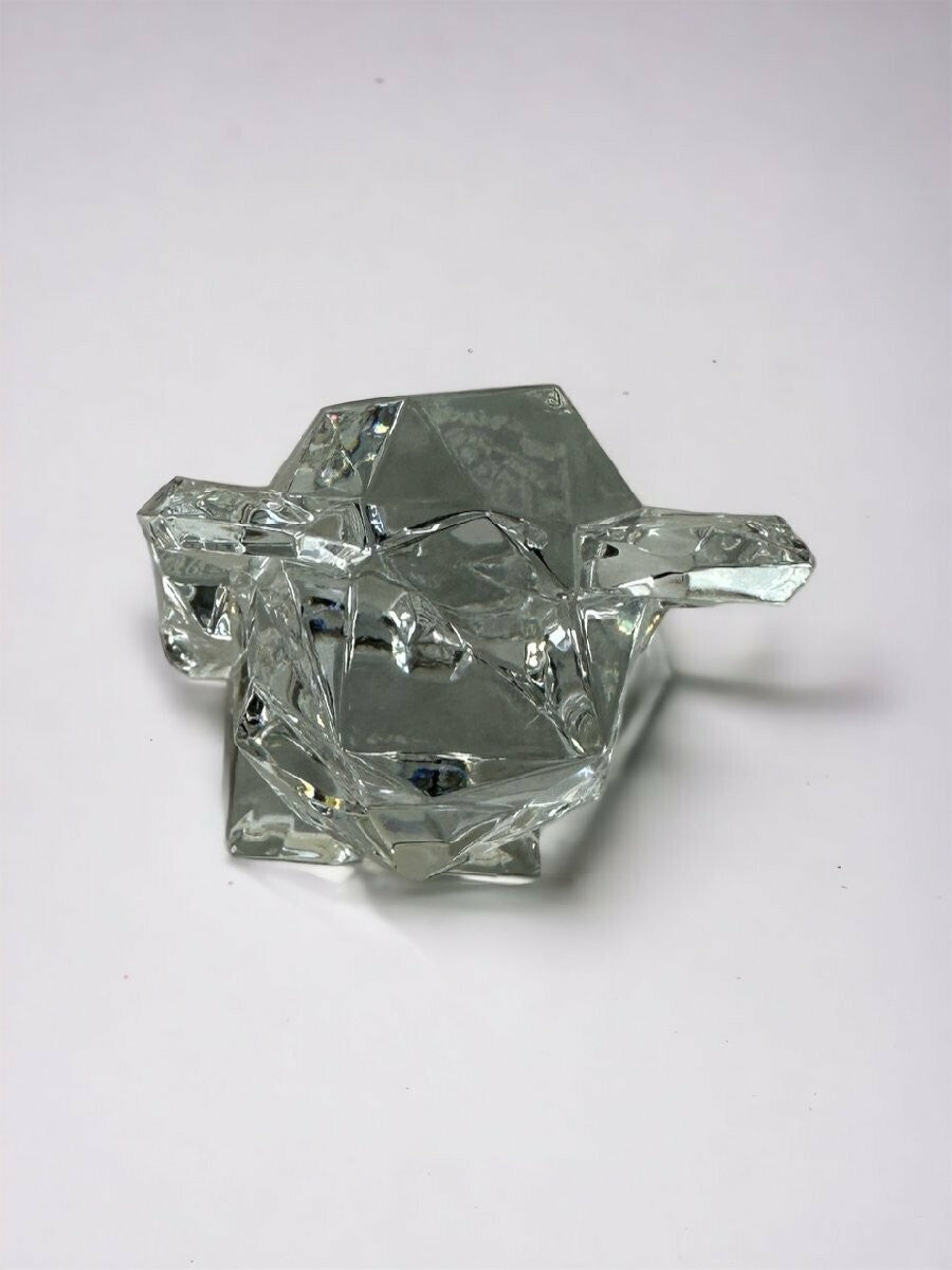 Medicom Be@Rbrick Baccarat Fragment Design Polygon Crystal Glass Figurine
