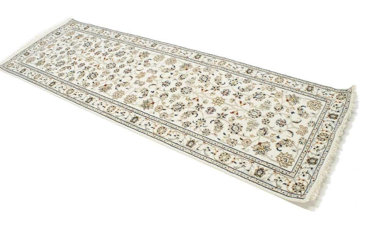 3X8 ft Hand-Knotted Indo-Nain Oriental Runner
