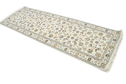3X8 ft Hand-Knotted Indo-Nain Oriental Runner