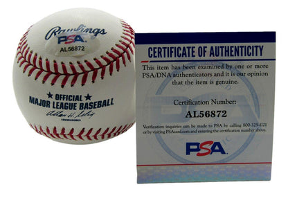 Hubert Big Daddy Wooten Signed/Inscr Oml Baseball Negro League Clowns Psa/Dna