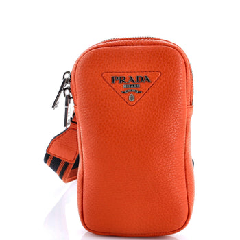 Prada Flou Phone Crossbody Vitello Daino