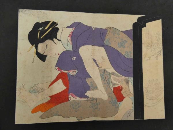 Meiji Taisho Shunga Plates Woodblock Print Japanese Kei no Tomo 12 Erotica