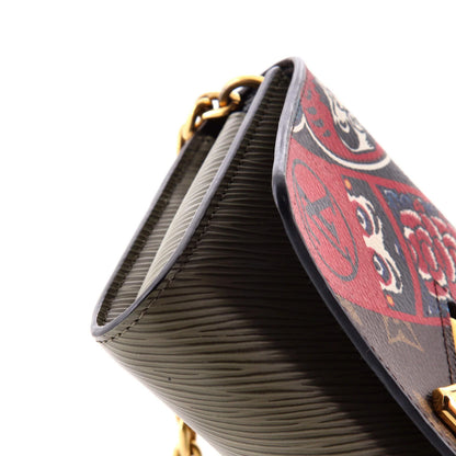 Louis Vuitton Twist Chain Wallet Limited Edition Kabuki Stickers Monogram Canvas