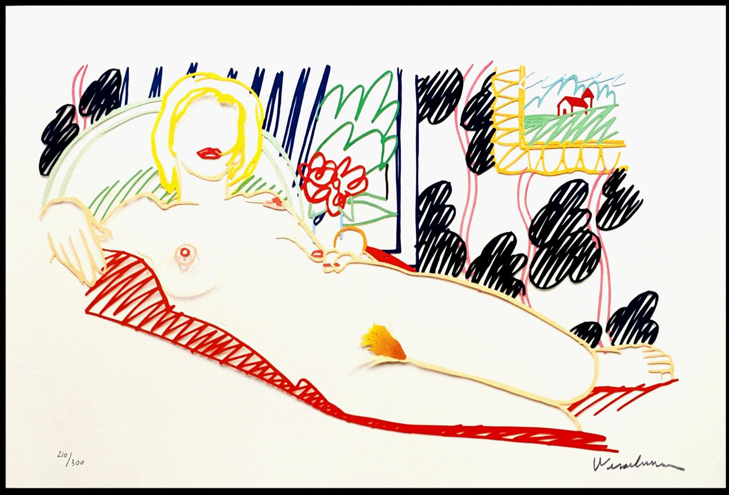 Tom Wesselmann Lithograph Handmade Coa Signed Op Numbered By Hand Ii