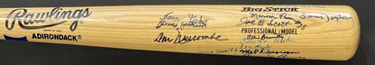 Buck O'Neil Double Duty Radcliffe Autographed Negro League Rawlings Big Stick Ba