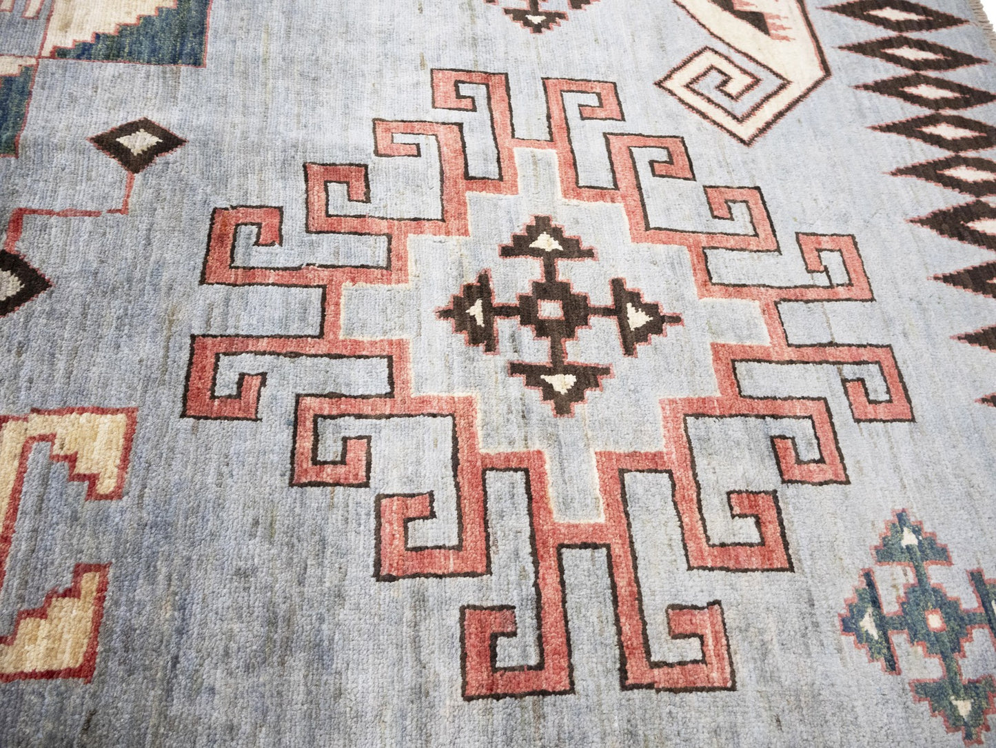 Geometric Tribal Afghan Oriental Rug Handmade Farmhouse Decor Carpet 10X14