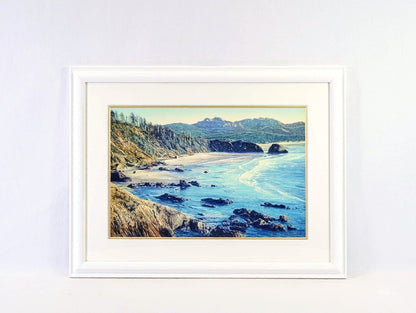 David Maes Gallegos 'Oregon Coast' 2003 Silkscreen Print, Limited Edition Of 300