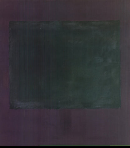Mark Rothko Green On Purple " Offset Lithograph Abstract