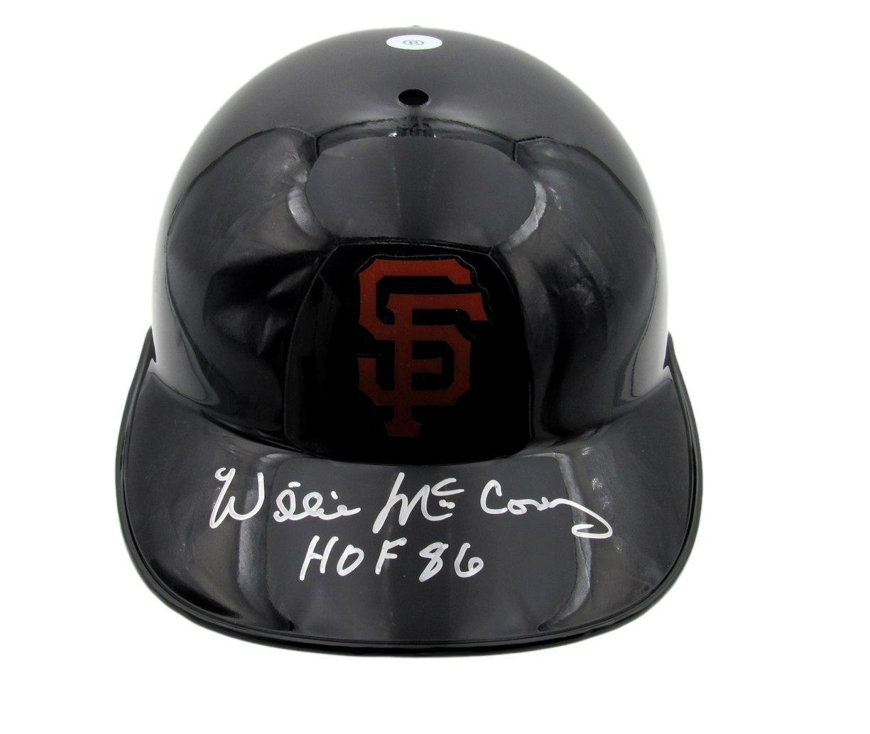 Willie Mccovey Hof Signed/Inscribed Baseball Helmet Giants Tristar 192185