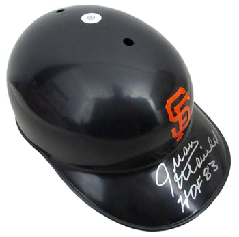 Juan Marichal HOF Signed/Insc Full Size Authentic Batting Helmet Giants PSA 2835