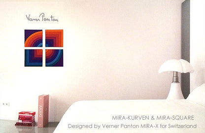 Verner Panton Mira X Kurven 4Sets Original Cloth Wall Art Board Mid Century