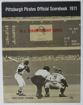 1971 Pittsburgh Pirates Official Scorebook