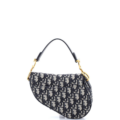 Christian Dior Saddle Handbag Oblique Canvas Mini