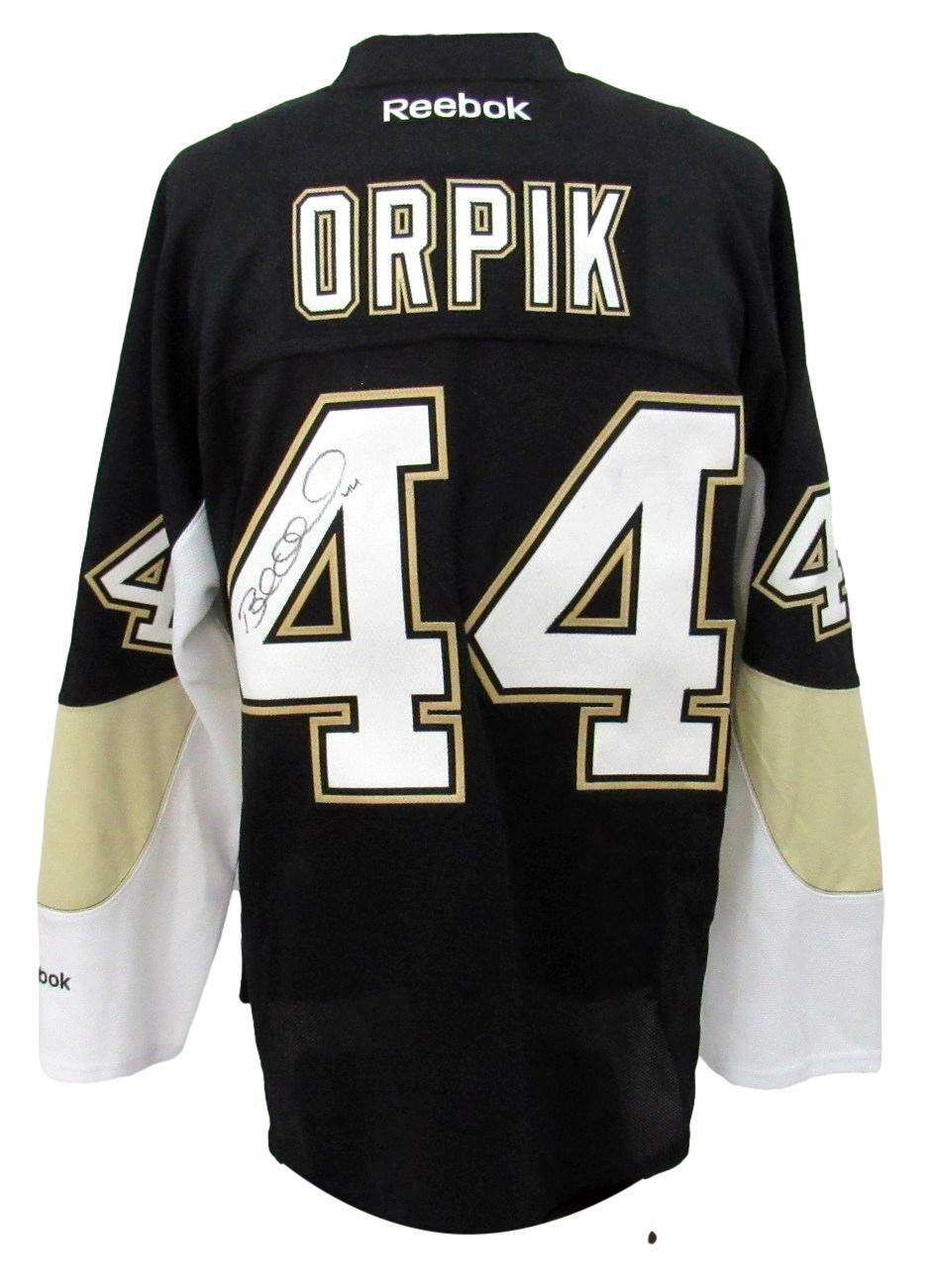 Brooks Orpik Signed Penguins Reebok Authentic Team Jersey Penguins Letter 163113