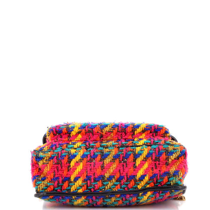 Saint Laurent Niki Chain Flap Bag Matelasse Chevron Tweed Medium