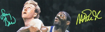 Larry Bird/Magic Johnson Dual-Signed/Autographed