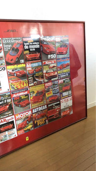 Rare Ferrari F50 Oversized Poster Custom-Made Framed Not For Sale Motor Magazine