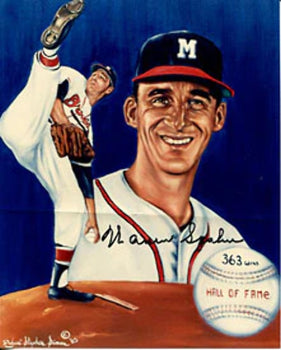 Warren Spahn Autographed 8X10 Photo