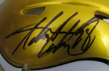 Adrian Peterson Autographed Mini Speed Flash Football Helmet Vikings Beckett