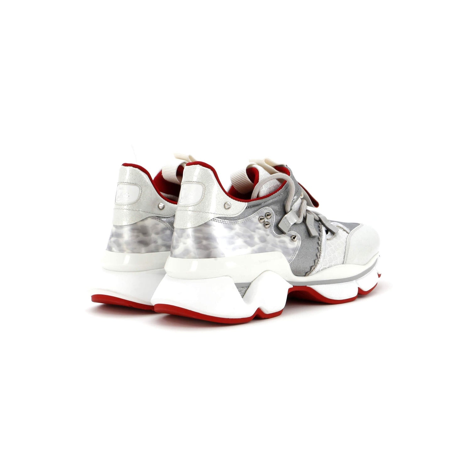 Christian Louboutin Women'S Red Runner Donna Sneakers Leather With Fabric