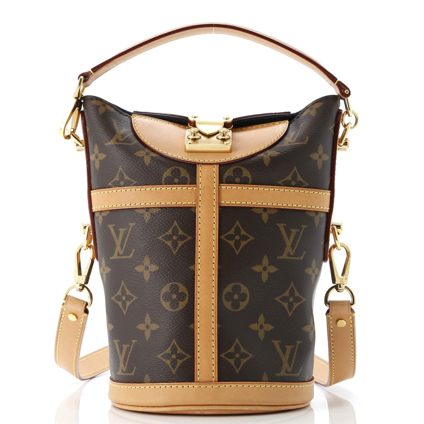 Louis Vuitton Duffle Handbag Monogram Canvas