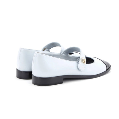 Chanel Women'S Cc Turnlock Mary Jane Flats Leather With Patent