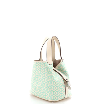 Hermes Picotin Lock Bag Lucky Daisy Printed Swift Pm