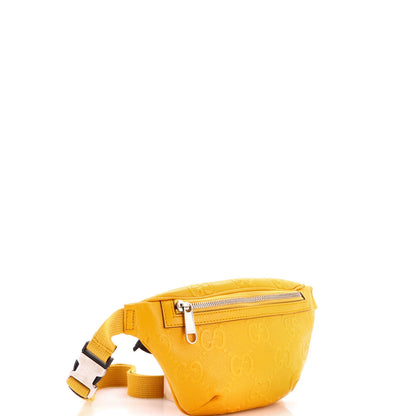 Gucci Belt Bag Gg Embossed Perforated Leather Small