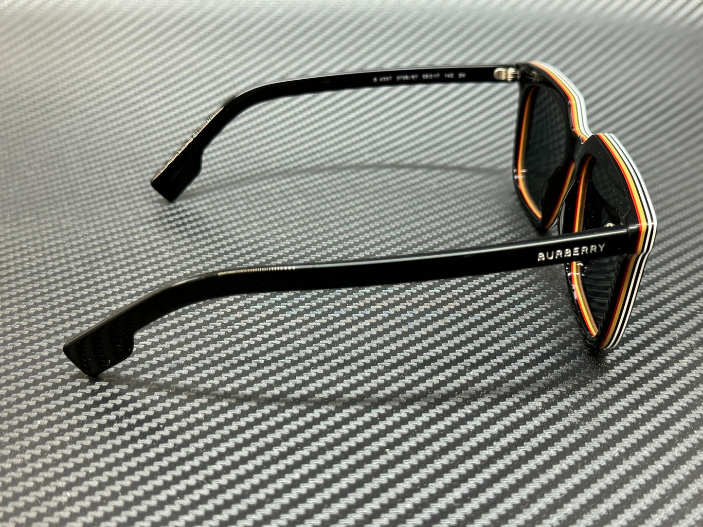 Burberry Be4337 379887 Black Square Men'S 56 Mm Sunglasses