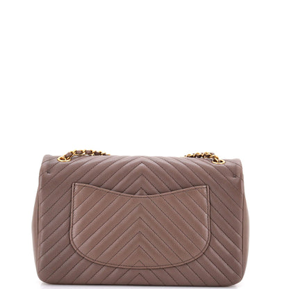 Chanel Rock The Corner Flap Bag Chevron Leather Medium
