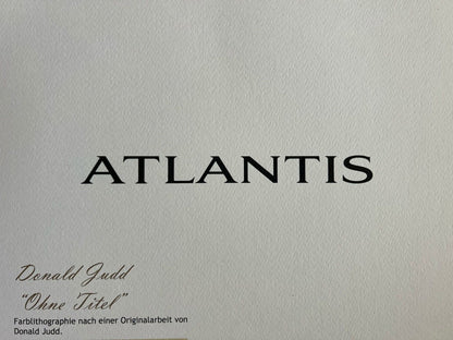 Donald Judd Lithograph