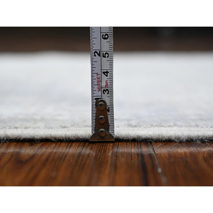 2'5"X17'10" Harbor Gray Natural Dyes Fine Peshawar Xl Runner Oriental Rug