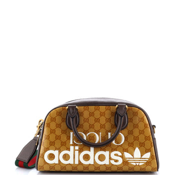 Gucci X Adidas Duffle Bag Gg Coated Canvas Mini