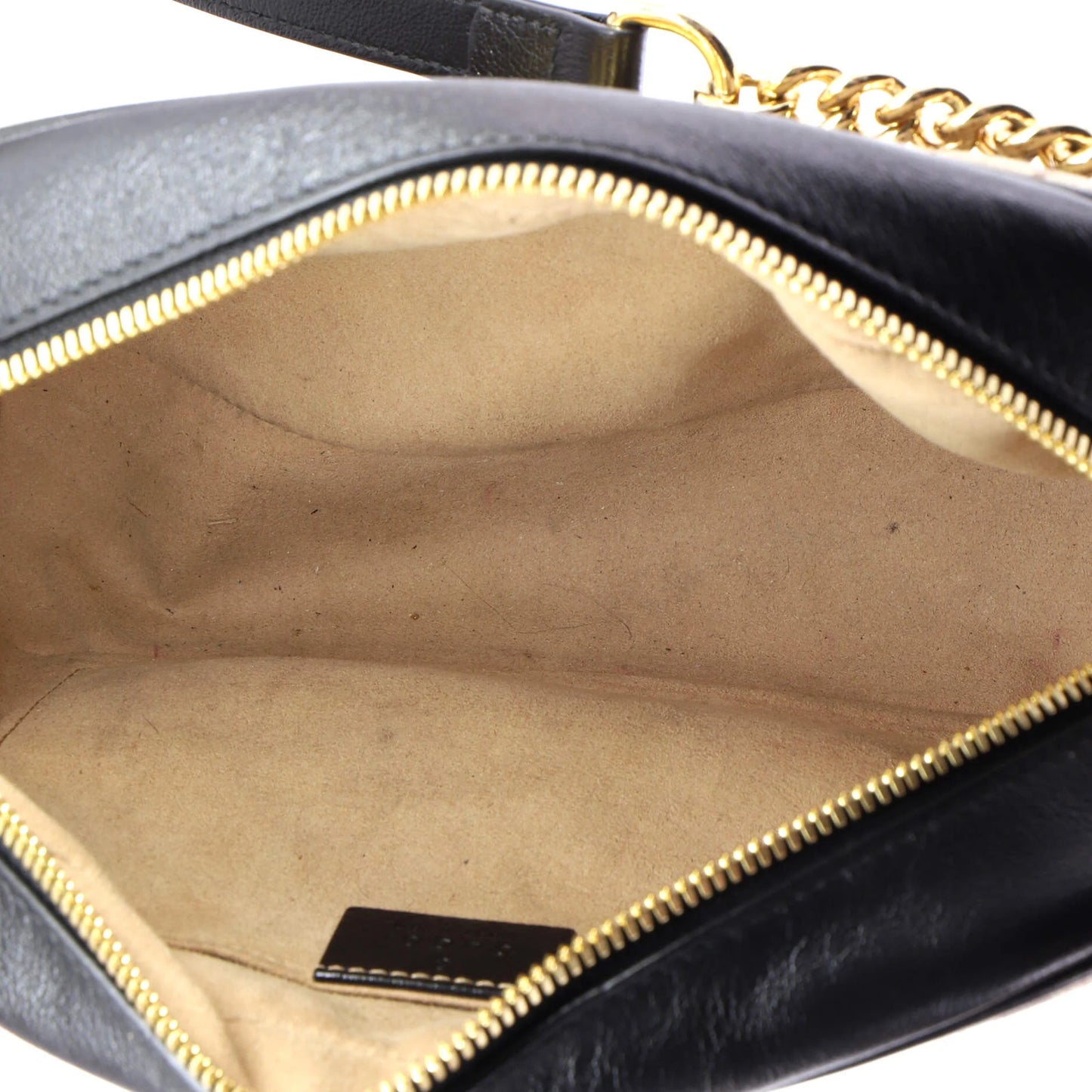 Gucci Gg Marmont Shoulder Bag Diagonal Quilted Gg Canvas With Leather Small