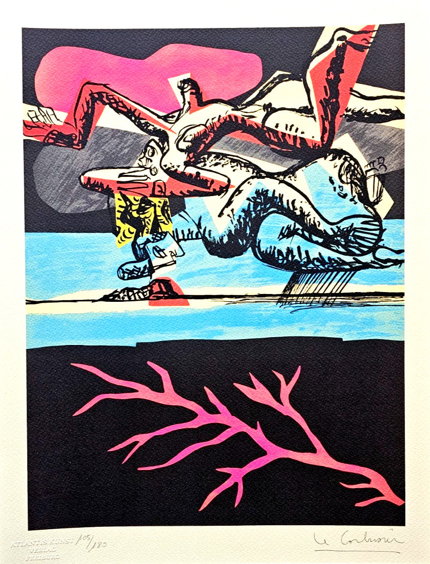 Le Corbusier Lithograph Coa Stamped Certified / Hand Numbered
