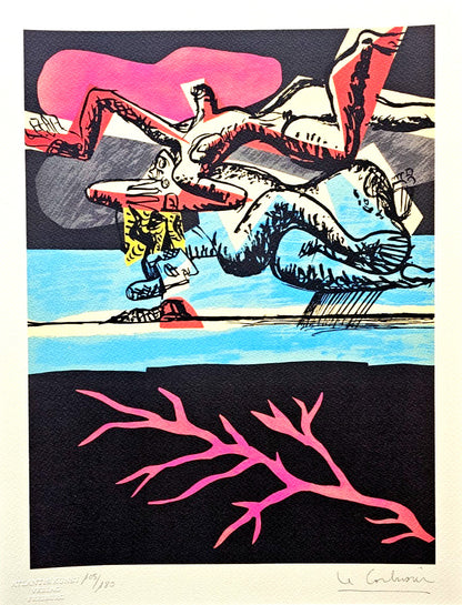 Le Corbusier Lithograph Coa Stamped Certified / Hand Numbered
