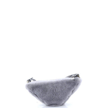 Prada Triangle Shoulder Bag Shearling Mini