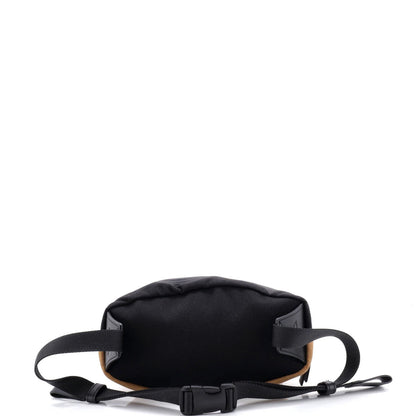 Loewe Round Bum Bag Suede And Nylon Small